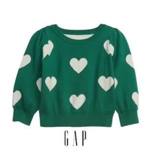 GAP Kids | Green | Hearts Sweater- 2T